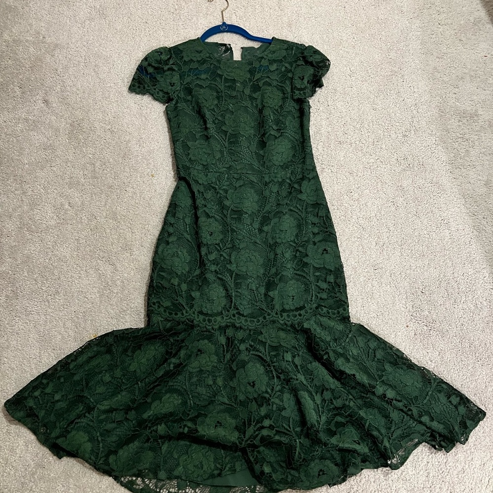 Gal Meets Glam Green Dress